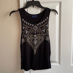 Blac Aztec tank top